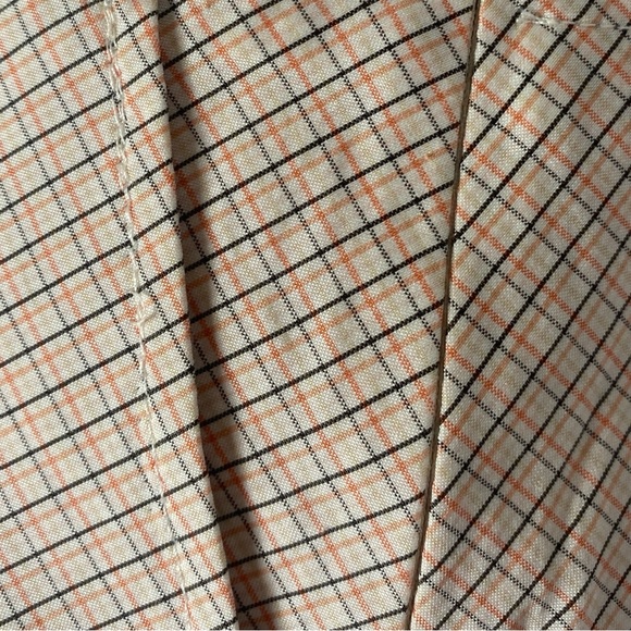 Theory Pleated Skirt Checkered Print 6 Tan - Picture 7 of 11